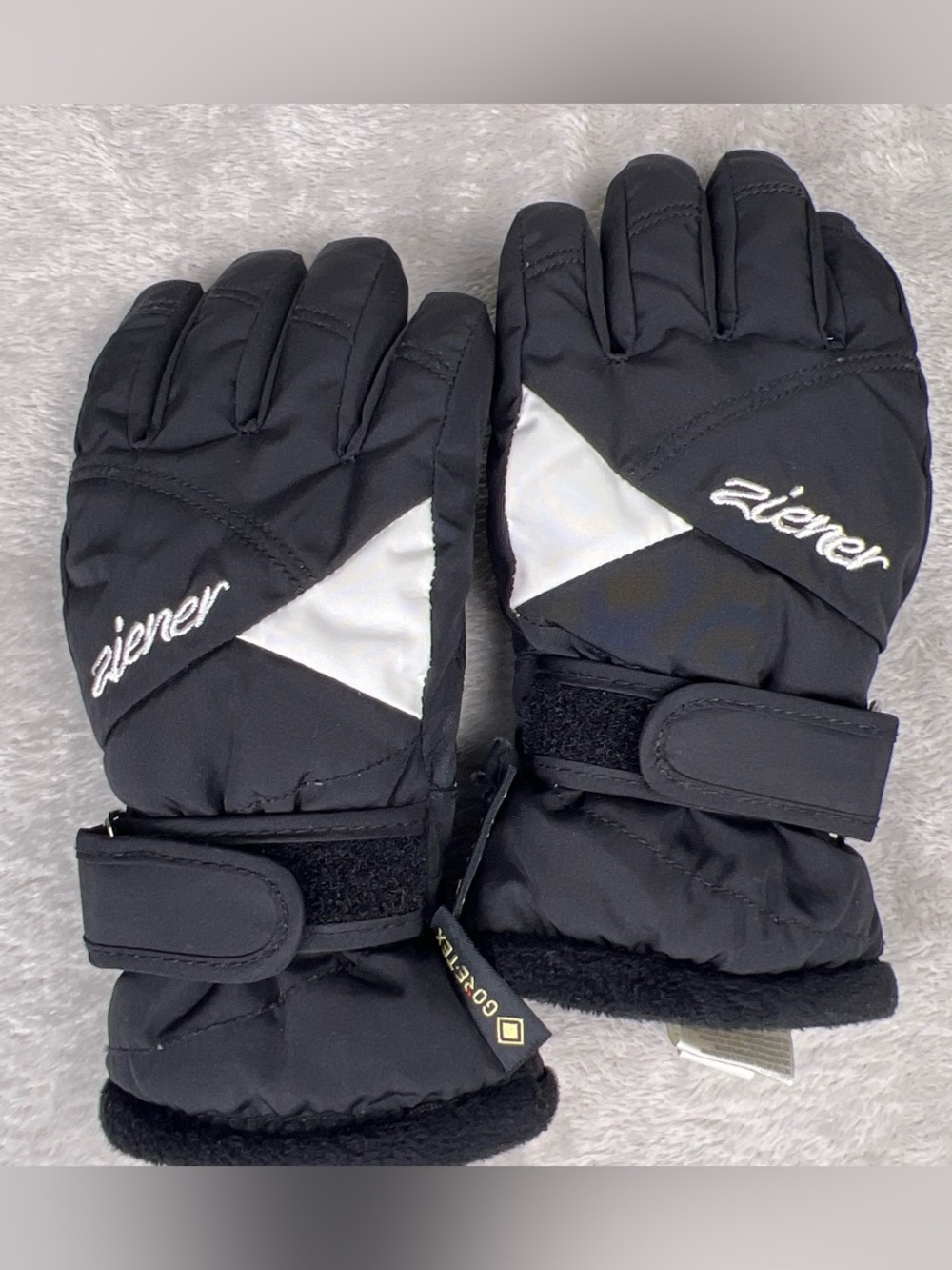 Ziener black Lara GTX size 3 ski gloves Gore-Tex